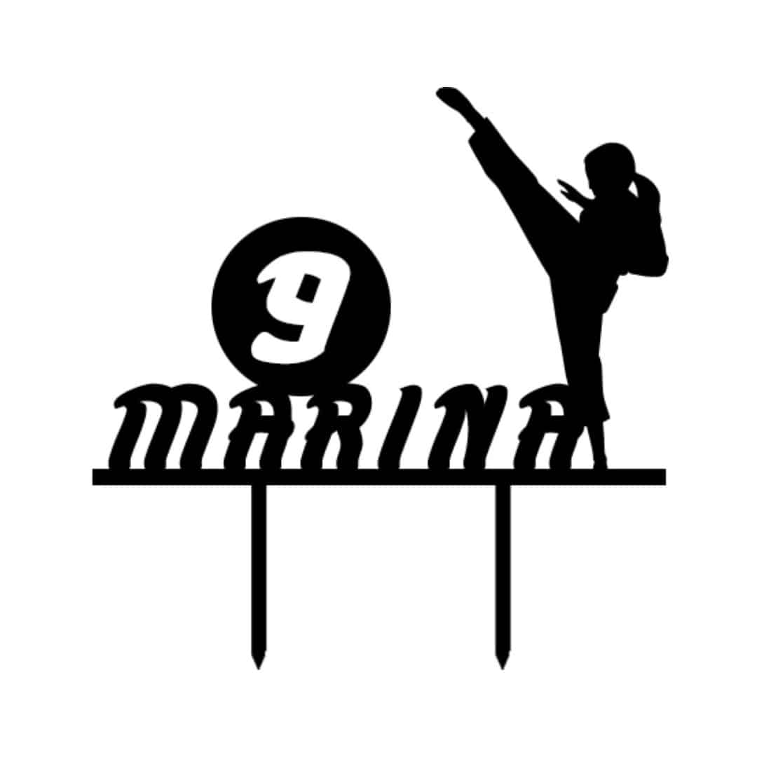 cake-topper-karate-donna-personalizzabile