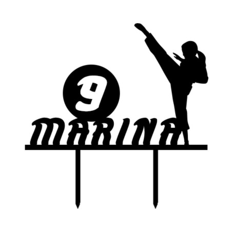 cake-topper-karate-donna-personalizzabile