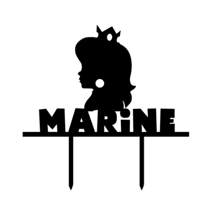 Decorazione per torta a tema principessa