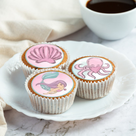 12 mini-dischi-di-zucchero-cupcake-sirena
