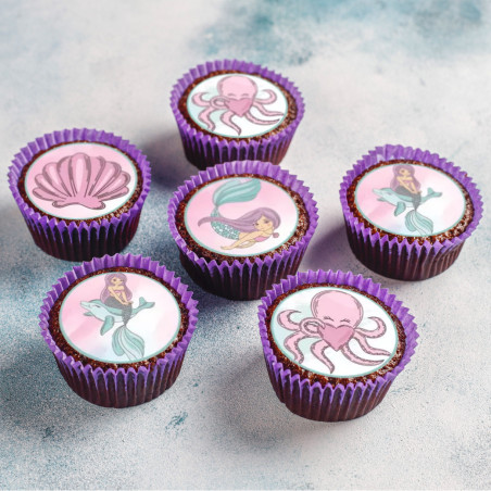 12 mini-dischi-di-zucchero-sirena-per-cupcake