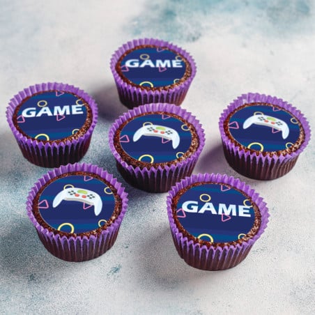 mini-disc-videogioco-di-zucchero-per-cupcake