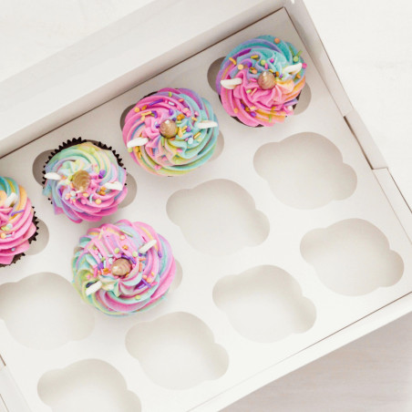 cupcake unicorno in scatola per cupcake
