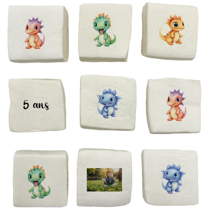 marshmallow dinosauro personalizzati