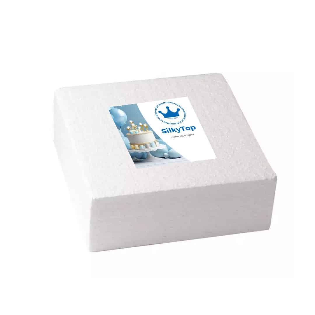 base per torta fittizia quadrata alta 7,5 cm