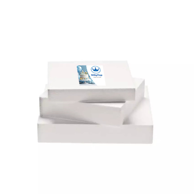 Ciuccio quadrato in polistirolo Altezza 5 cm Silkytop