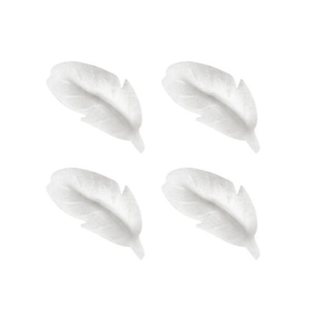 piume di zucchero bianco