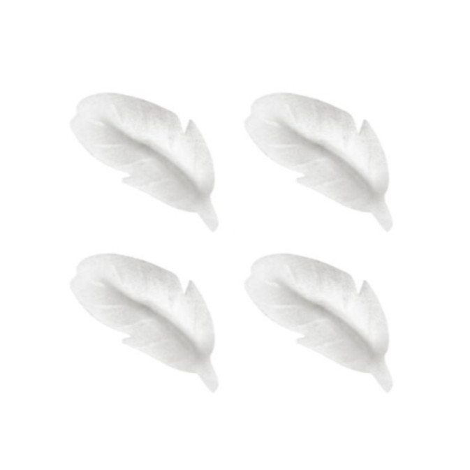 piume di zucchero bianco