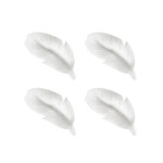 piume di zucchero bianco