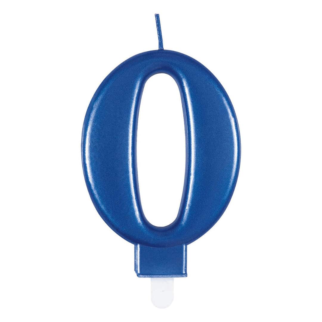 candela-numero-0-blu-metallizzato