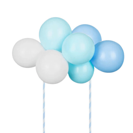 cake topper palloncini blu