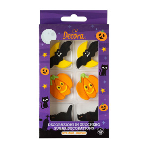 6 decorazioni di zucchero per Halloween