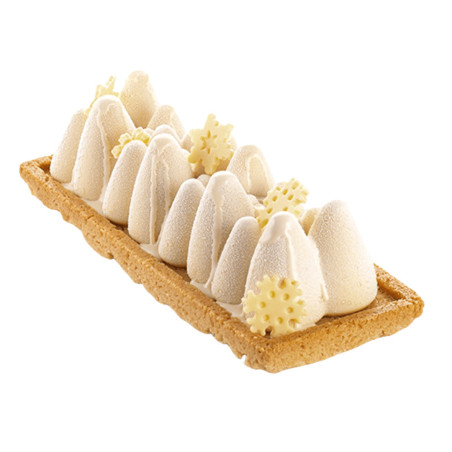 torta alla vaniglia con bagliore di ghiaccio