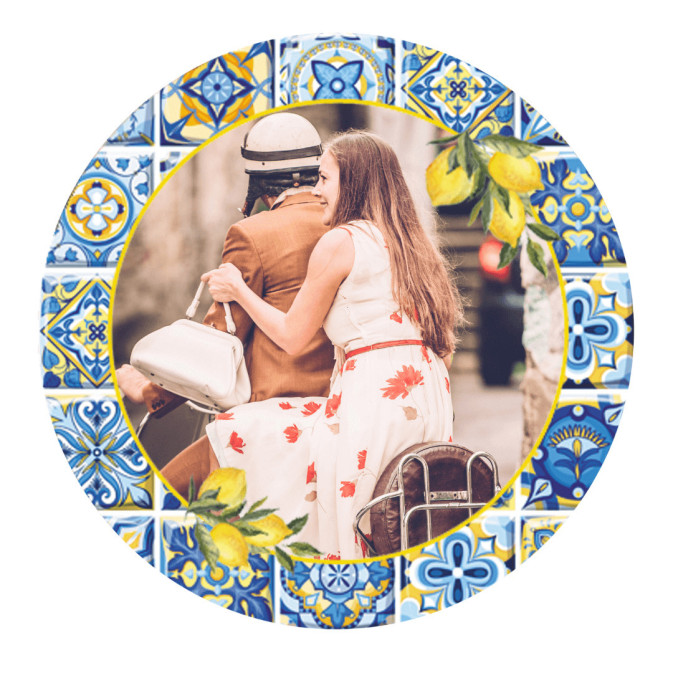 foto commestibile personalizzata amalfi 20 cm