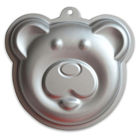 stampo in alluminio con testa d'orso
