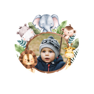 Foto commestibile di Safari da personalizzare