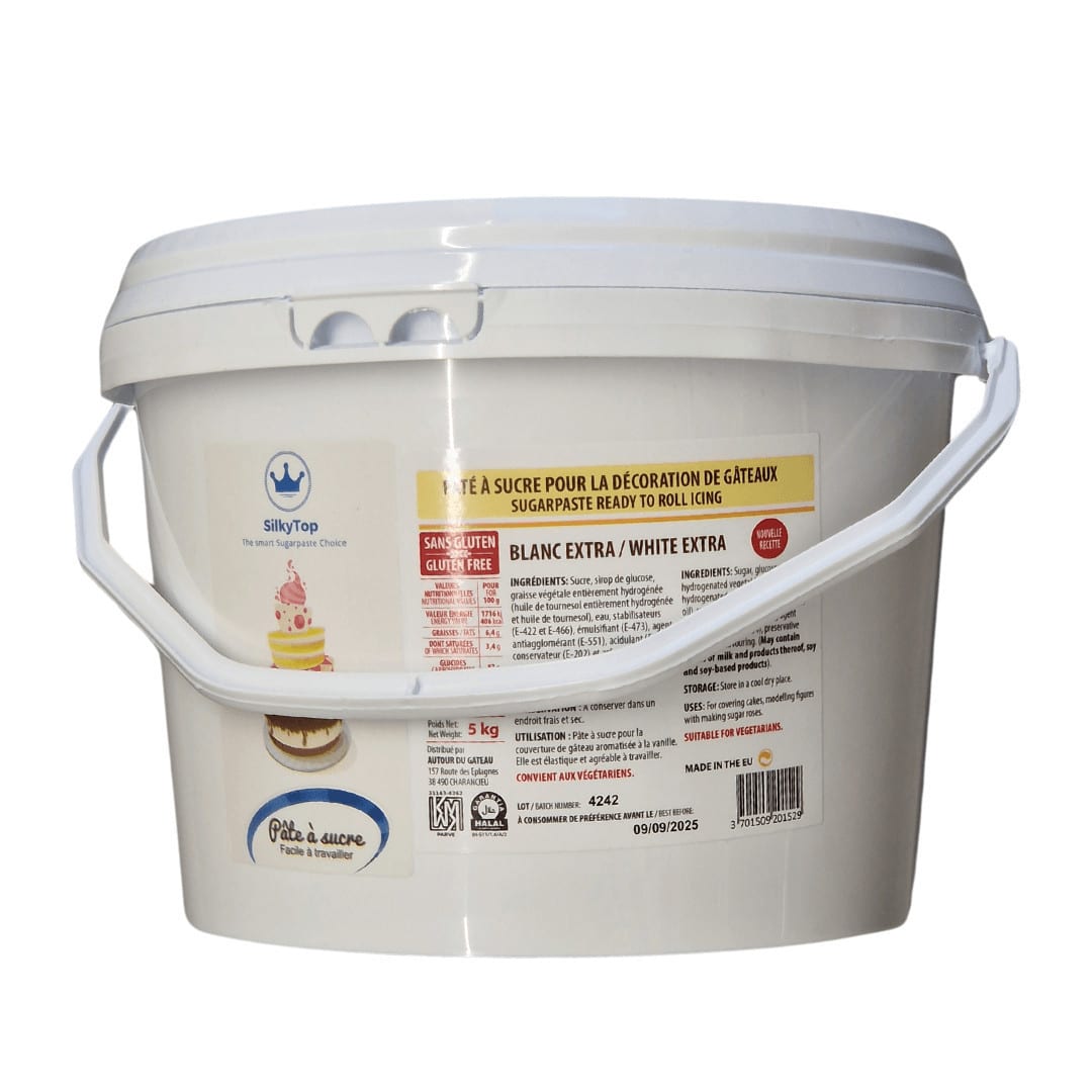 SilkyTop Pasta di zucchero bianca 5 kg / Miglior rapporto qualità prezzo
