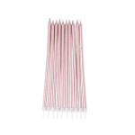 10 candele giganti in oro rosa