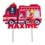 Cake topper pompiere personalizzabile