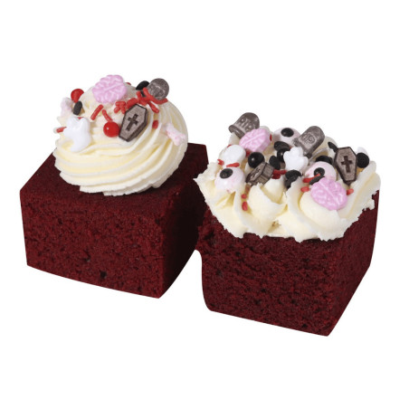 scatola di cupcakes sul cimitero degli sprinkles PMI