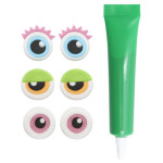 dettaglio del piccolo kit per decorare i cupcake di halloween