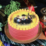 cake design con foglia di zucchero di Harry Potter
