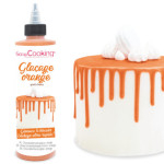 cake design e glassa arancione