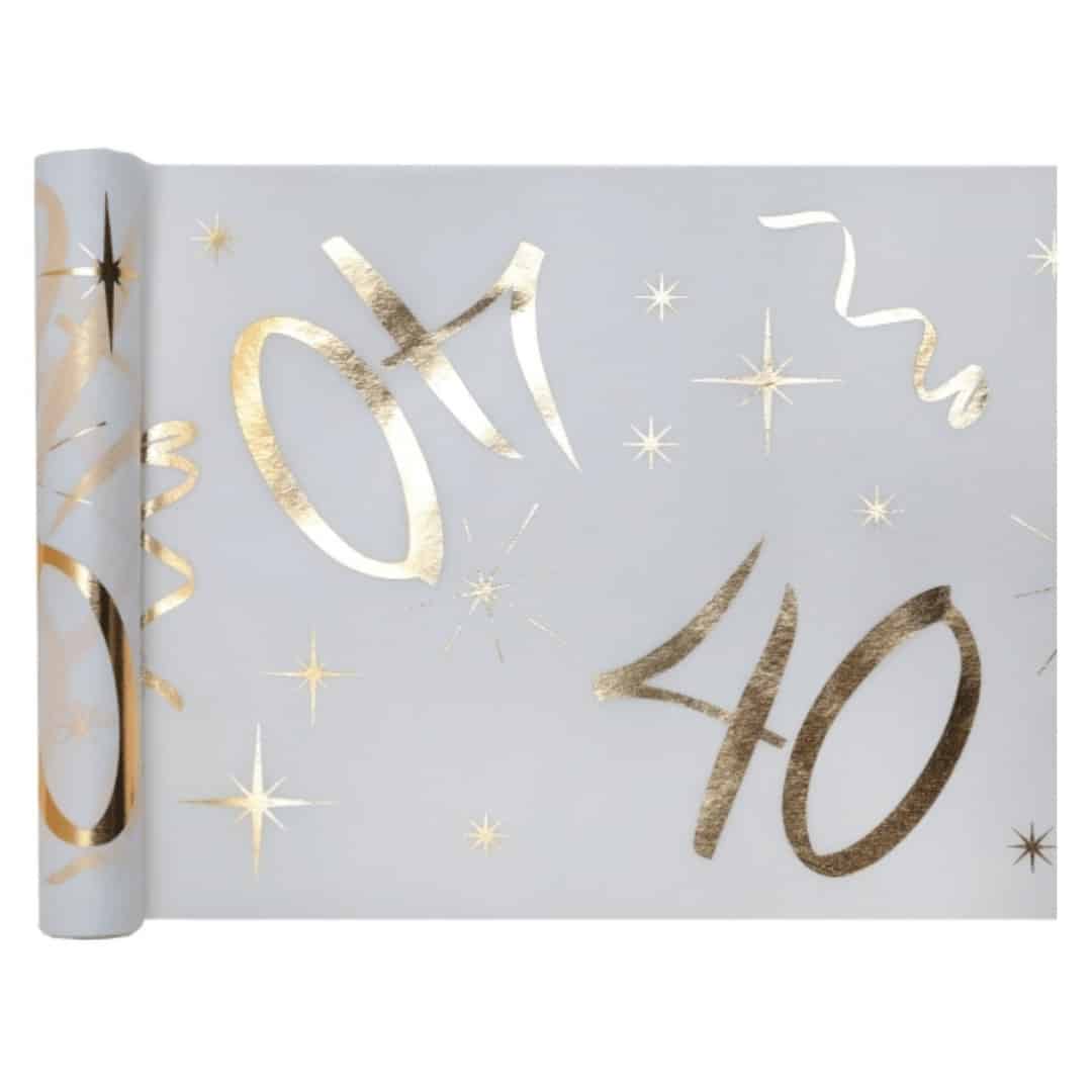 Runner da tavolo dorato 40 anni