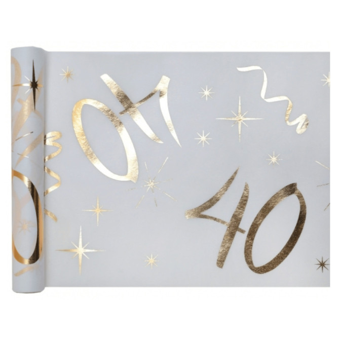 Runner da tavolo dorato 40 anni