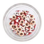 mix di occhi e granelli di sangue