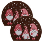 due estremità del tronco di gnomo di Natale