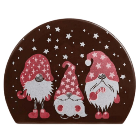 Fine del tronco dello gnomo di Natale