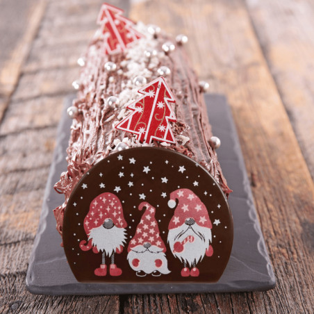 punta di cioccolato sul registro di Natale