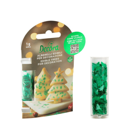 Decora piccoli abeti commestibili