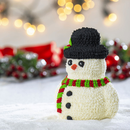 Pupazzo di neve bianco 3d