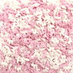 confettini di zucchero unicorno rosa e bianco