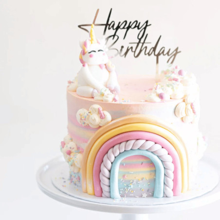 disegno di una torta di unicorno