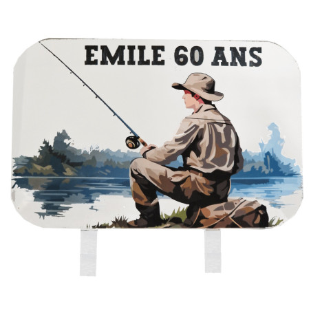 topper per torta di pesca personalizzabile