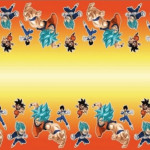 Dettagli della tovaglia di compleanno di Dragon Ball