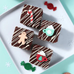 decorazioni sulla pasticceria natalizia