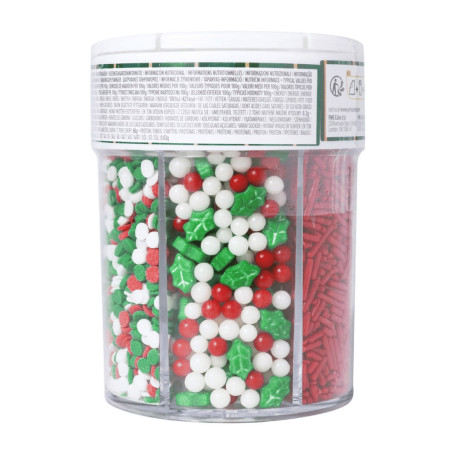 Vaso assortimento confettini natalizi