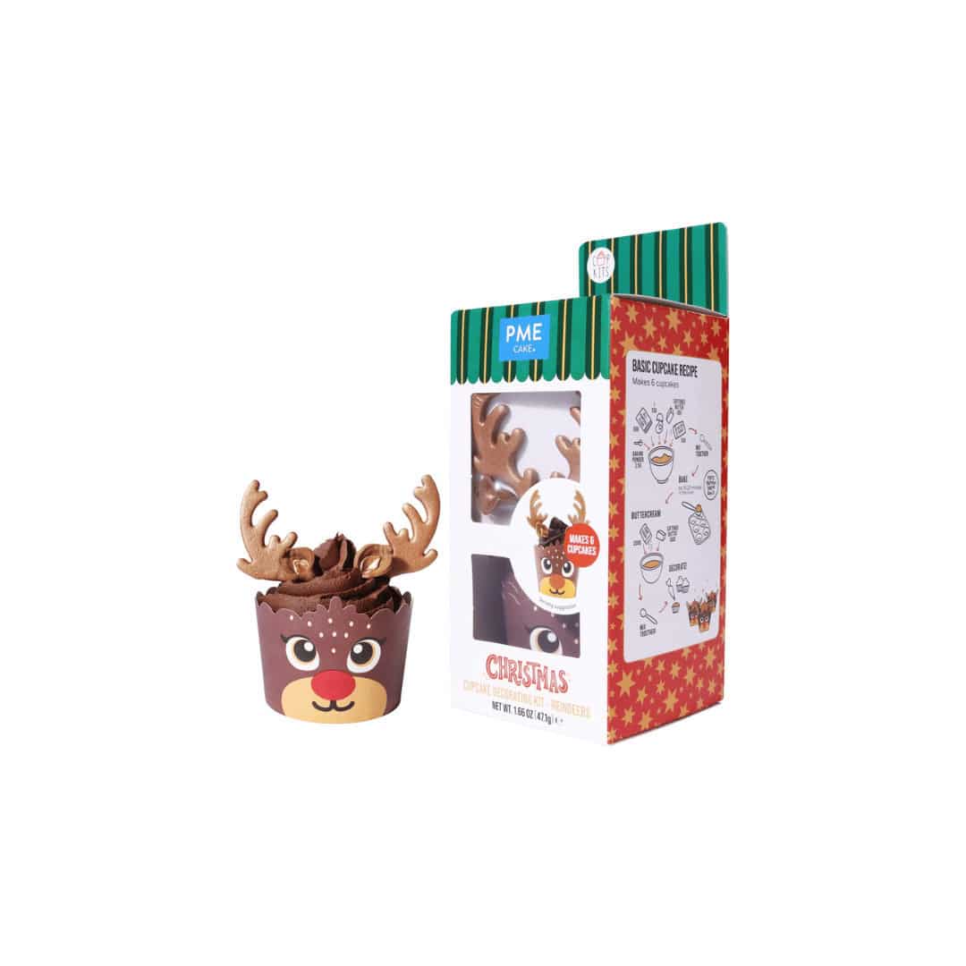 Kit cupcake natalizi con renne
