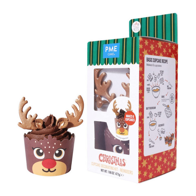 Kit cupcake natalizi con renne