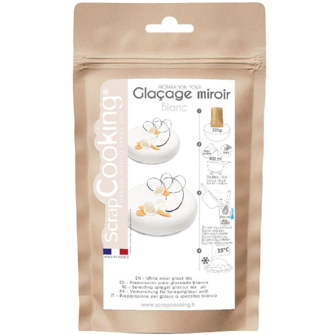 Smalto bianco a specchio - Mix di polveri