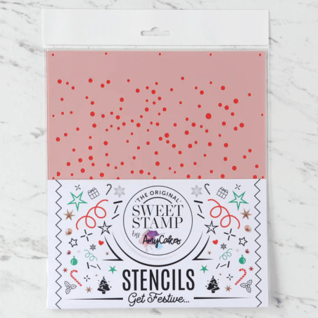 Stencil per nevicata con timbro dolce