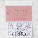 Stencil per nevicata con timbro dolce