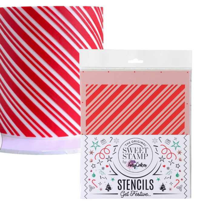Stencil per strisce di caramelle SweetStamp