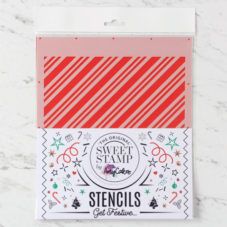Foglio di stencil Striscia di caramelle SweetStamp