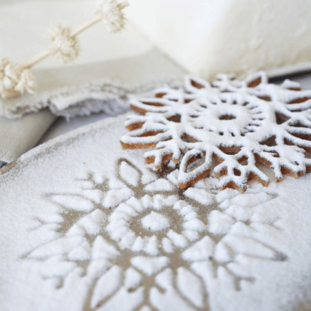 polvere commestibile di neve glitterata