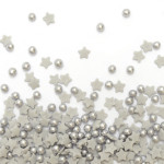 cosparge stelle e perle d'argento